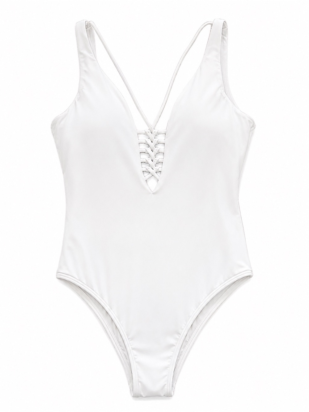 O’Neill Salt Water Solids Macrame One Piece Swimsuit White XS NWT